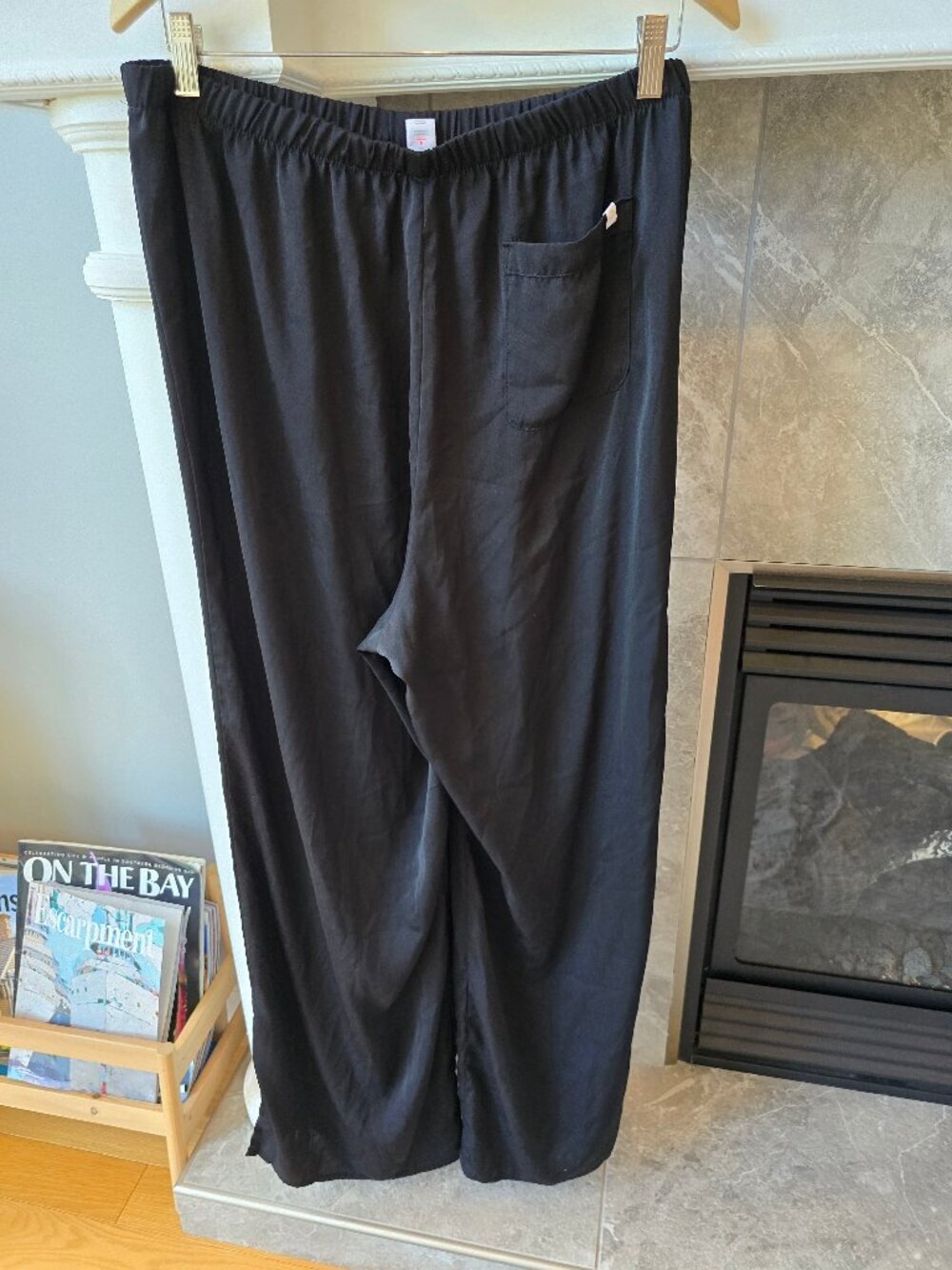 Old Navy palazzo pants wide leg black by ONLY size L - Picture 3 of 7